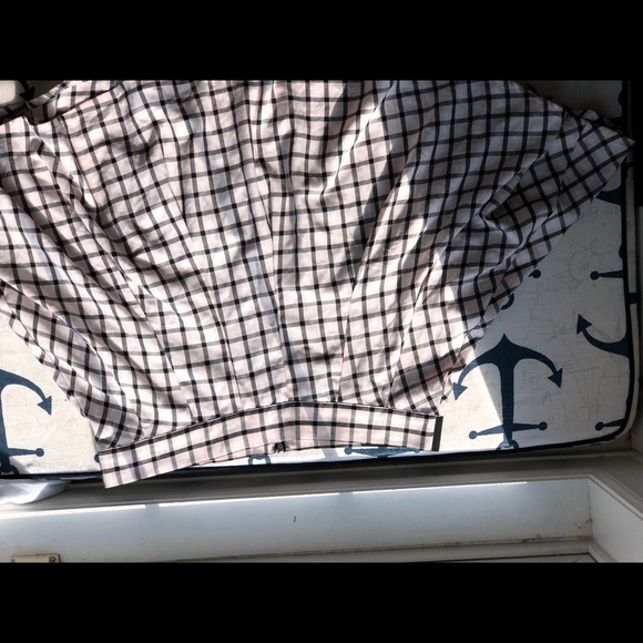 Pink and black plaid twill skater skirt - Picture 5 of 8